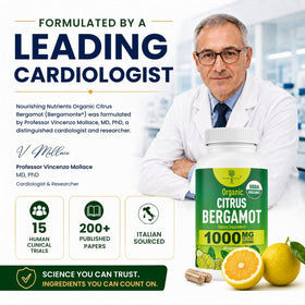 Citrus Bergamot 1000 mg capsules - vue de l'arrière de l'emballage