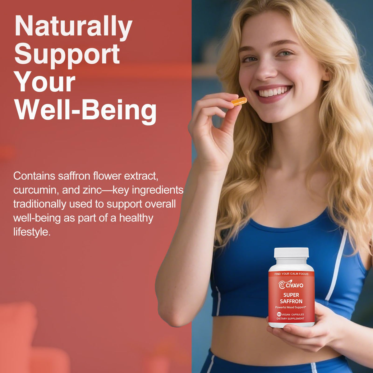 Civavo Compléments de Safran 30mg emballage