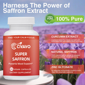 Civavo Compléments de Safran 30mg vue de l'arrière