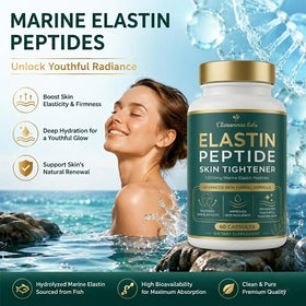 Claranova Labs Peptides d'Élastine 60 Capsules avec un verre d'eau