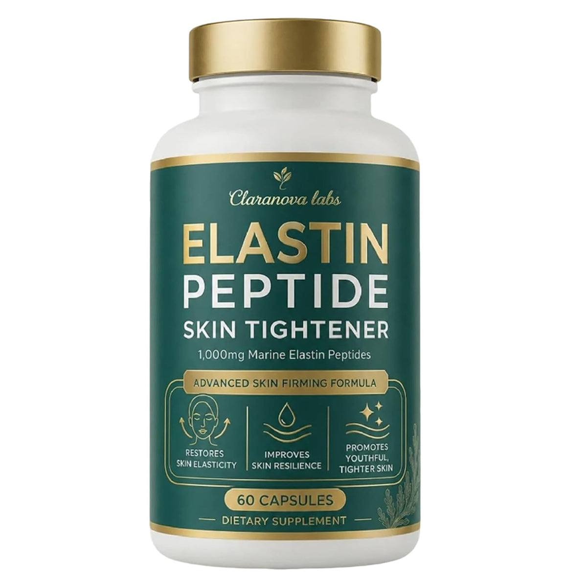 Claranova Labs Peptides d'Élastine 60 Capsules vue avant