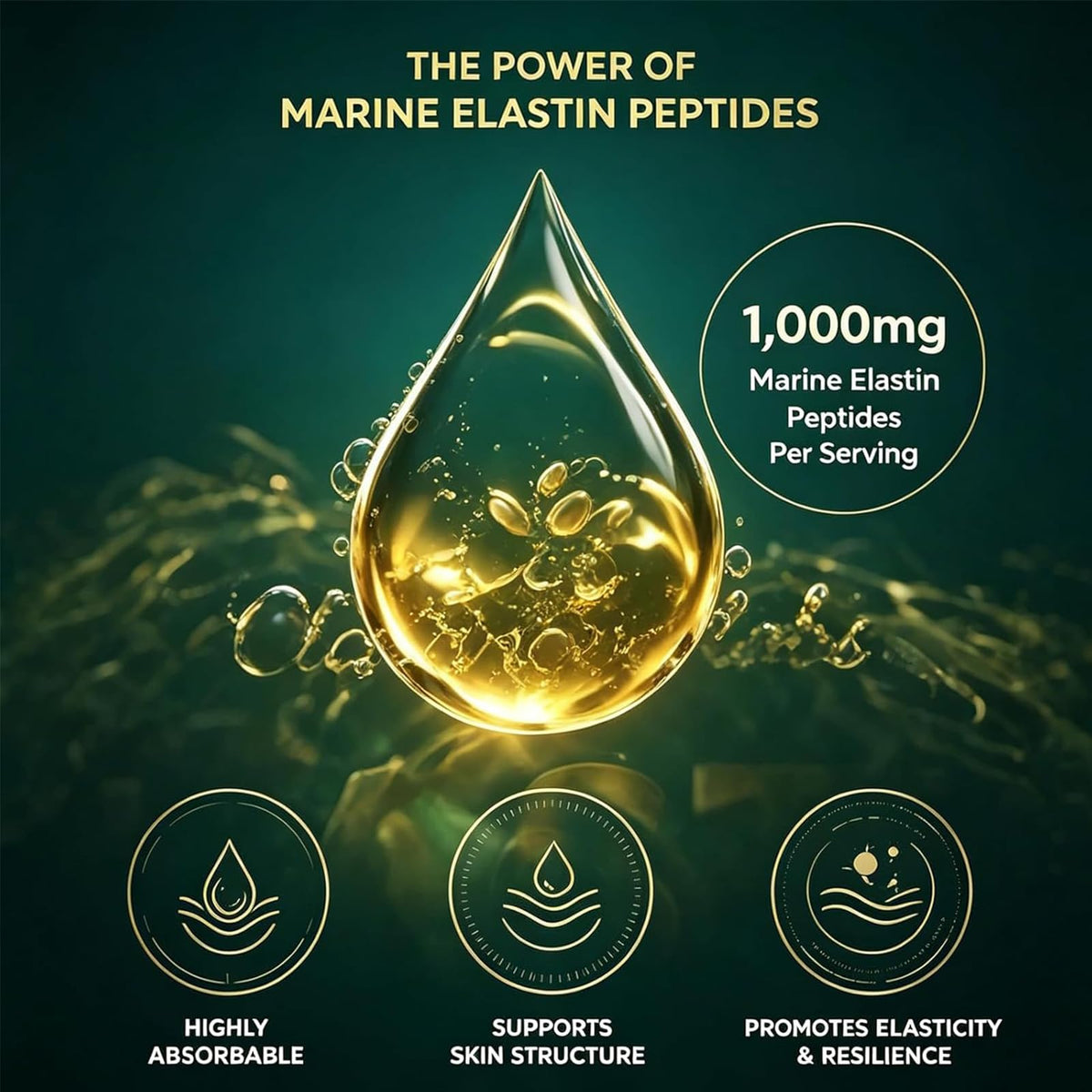 Claranova Labs Peptides Élastiques Marins 132g pour routine de beauté