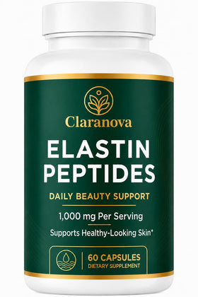 Claranova Peptides d'Élastine 60 capsules devant un fond neutre