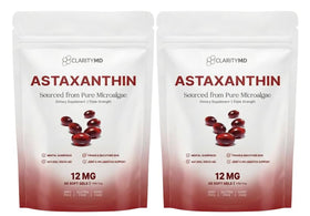 ClarityMD Astaxanthin 12mg gélules en flacon avant