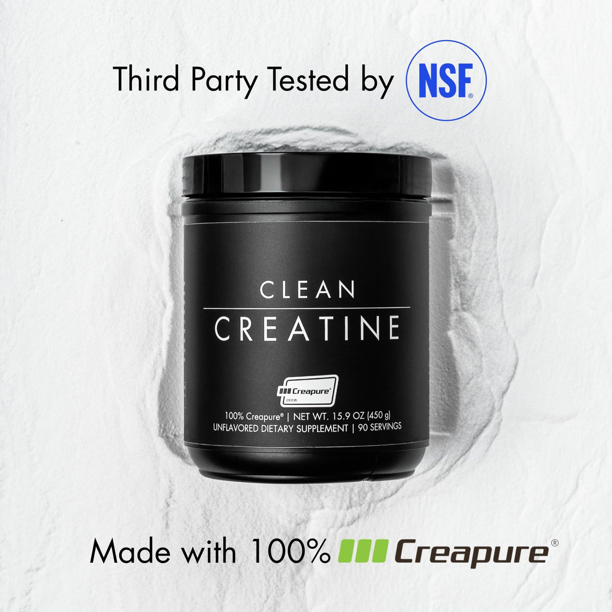 CLEAN Creatine Monohydrate Pure Creapure 531g en action avec un mélange de protéine
