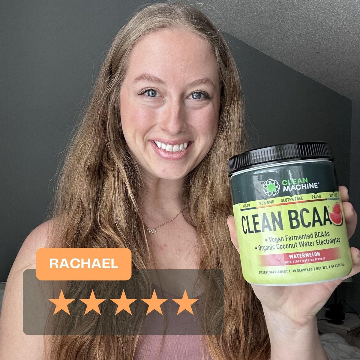 Clean MACHINE Clean BCAA 2:1:1 Poudre Végane 308g vue arrière