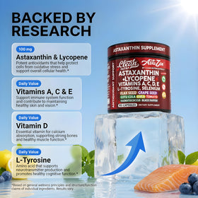 Clean Nutra AstaZen capsules végétales sur une table
