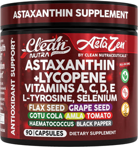 Clean Nutra AstaZen compléments alimentaires 90 capsules végétales