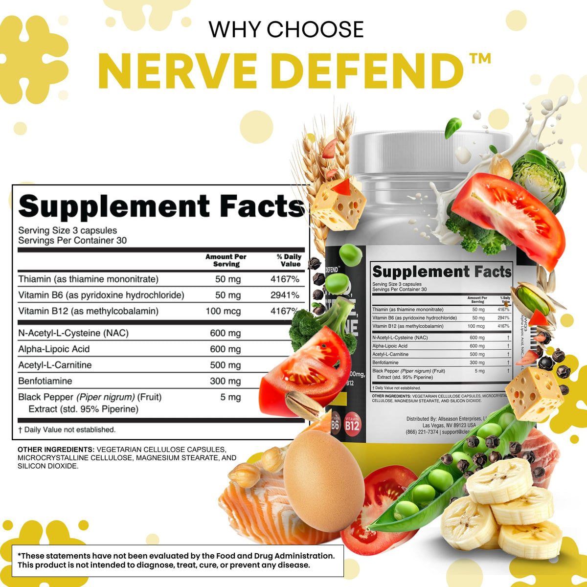 Clean Nutraceuticals Acide Alpha Lipoïque 600mg gélules dans la main