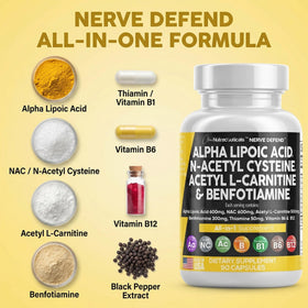 Clean Nutraceuticals Acide Alpha Lipoïque 600mg gélules sur un fond blanc