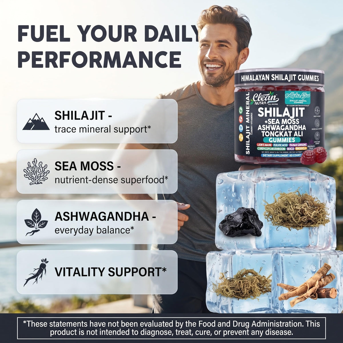 Clean Nutraceuticals Alpha Glow Gummies packaging