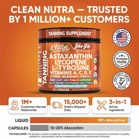 Clean Nutraceuticals Astaxanthine Complément Alimentaire avec fruits