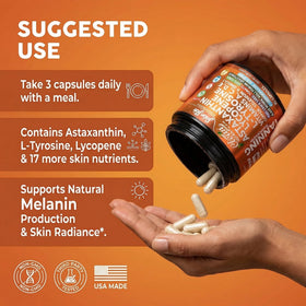 Clean Nutraceuticals Astaxanthine sur fond neutre