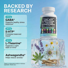 Clean Nutraceuticals CalmAgain 5-HTP 200mg gélules avec ingrédients