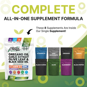 Clean Nutraceuticals capsules avec étiquette et ingrédients