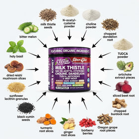 Clean Nutraceuticals Chardon-Marie avec racine de pissenlit et artichaut