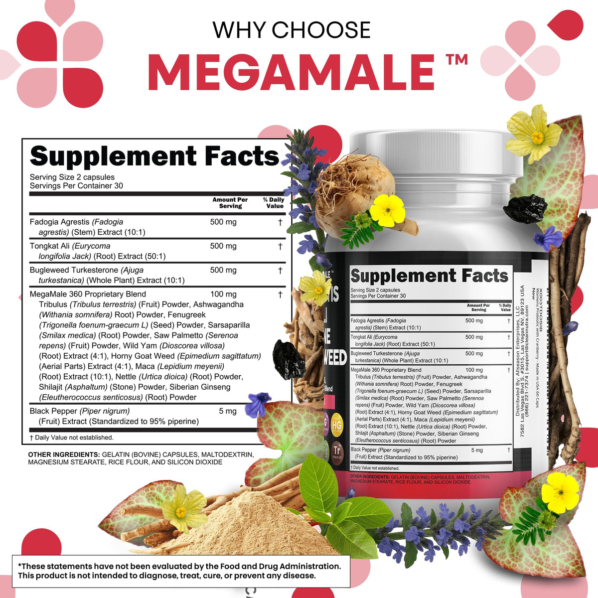 Clean Nutraceuticals Complément Alimentaire 16 en 1 60 Capsules ouverte