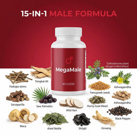 Clean Nutraceuticals Complément Alimentaire 16 en 1 60 Capsules sur fond blanc