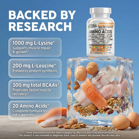 Clean Nutraceuticals complément alimentaire acides aminés 118g côté