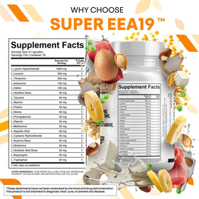 Clean Nutraceuticals complément alimentaire acides aminés 118g étiquette