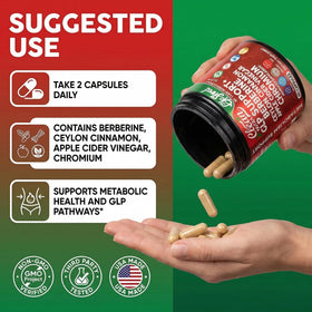 Clean Nutraceuticals Complément Alimentaire Berbérine 1500mg 60 Capsules Végétales - présentation des capsules