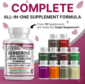 Clean Nutraceuticals Complément Alimentaire Berbérine 90 Capsules Végétales ouvertes
