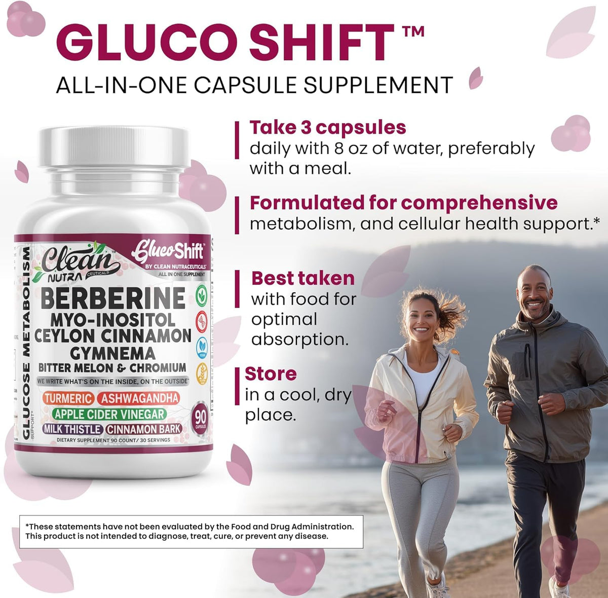 Clean Nutraceuticals Complément Alimentaire Berbérine 90 Capsules Végétales en gros plan