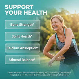 Clean Nutraceuticals Complément Alimentaire Calcium Magnésium Zinc 1200 mg étiquette