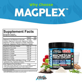 Clean Nutraceuticals Complément Alimentaire Magnésium 1000mg Vegan - présentation sur une table