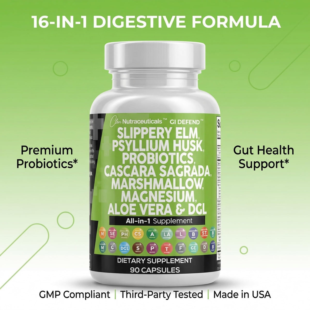 Clean Nutraceuticals Complément Alimentaire Psyllium 114g avec d'autres compléments