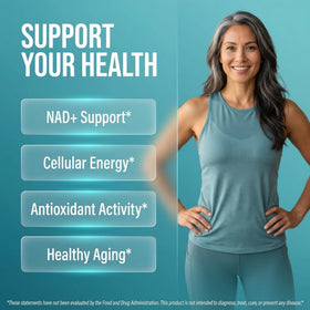 Clean Nutraceuticals Complément NAD Resvératrol 90 Capsules vue arrière