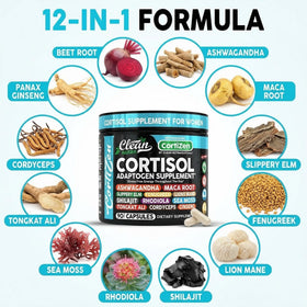 Clean Nutraceuticals Compléments Alimentaires Ashwagandha 109g avec ingrédients naturels