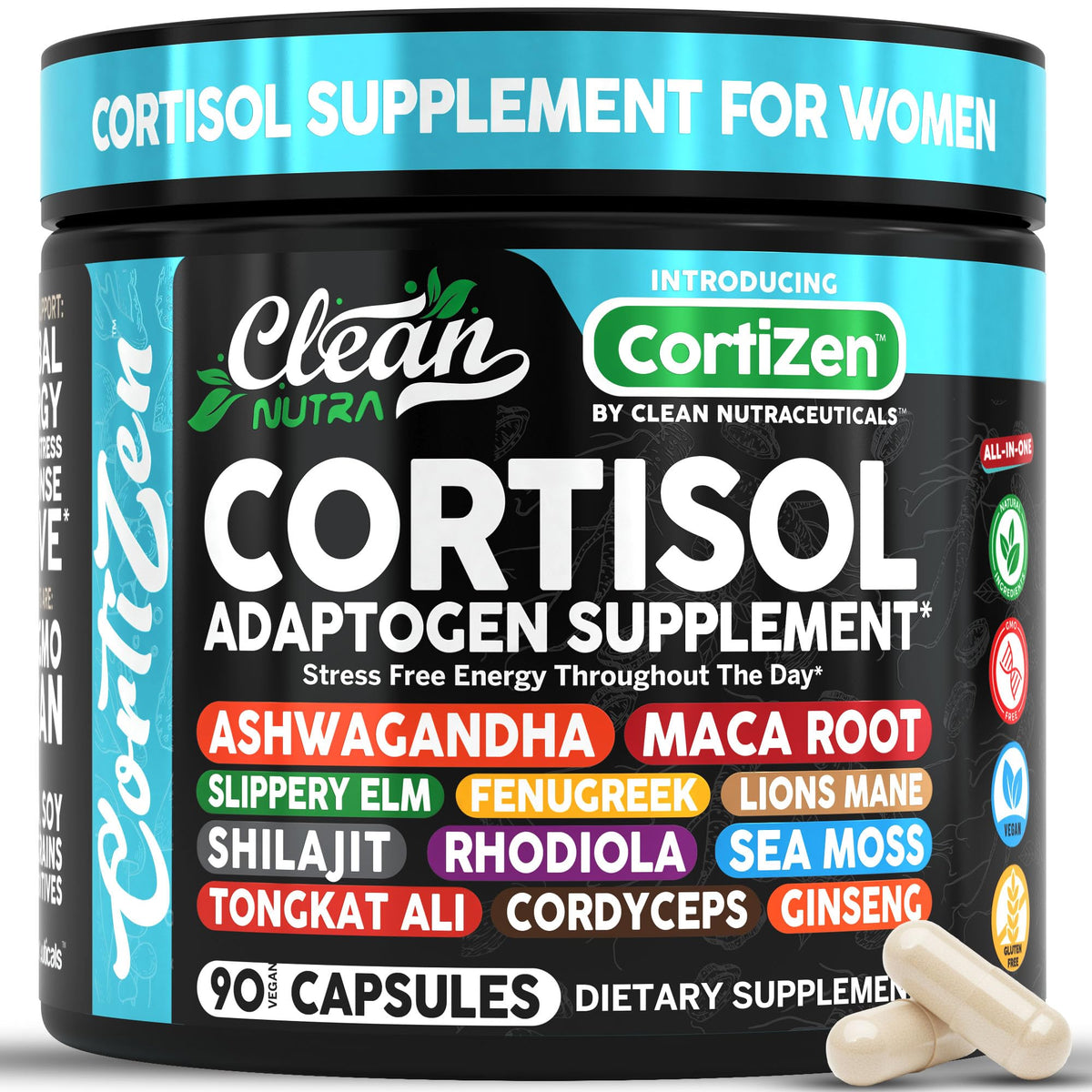 Clean Nutraceuticals Compléments Alimentaires Ashwagandha 109g vue de face