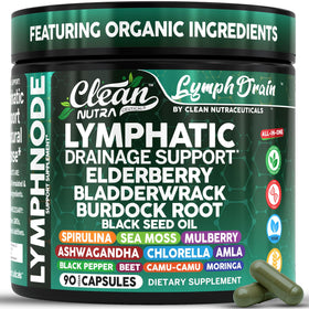 Clean Nutraceuticals Compléments Alimentaires Drainage Lymphatique capsules vue de face