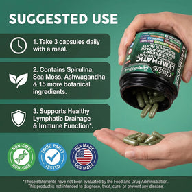 Clean Nutraceuticals Compléments Alimentaires Drainage Lymphatique vue latérale