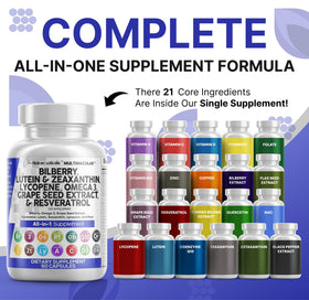 Clean Nutraceuticals Compléments Alimentaires Œil 60 Capsules vue arrière