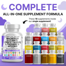 Clean Nutraceuticals Complexe Magnésium Glycinate 1000mg arrière-plan