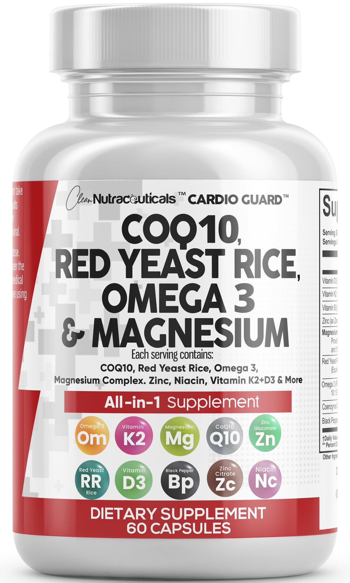 Clean Nutraceuticals CoQ10 200mg Complément Alimentaire avec Oméga 3