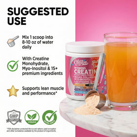 Clean Nutraceuticals Créatine pour Femmes 340g avec shaker