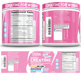 Clean Nutraceuticals Créatine pour Femmes 340g en utilisation pendant l'entraînement