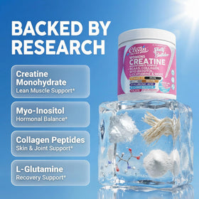 Clean Nutraceuticals Créatine pour Femmes 340g vue de côté