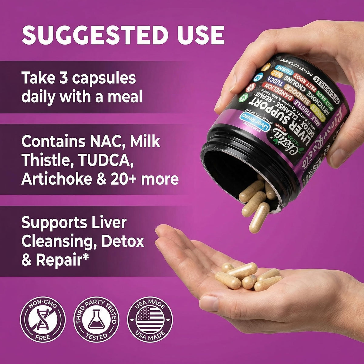 Clean Nutraceuticals Détox Foie 90 capsules dans leur emballage