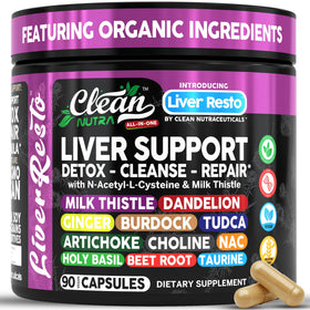 Clean Nutraceuticals Détox Foie 90 capsules vue de face