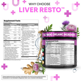 Clean Nutraceuticals Détox Foie avec verre d'eau