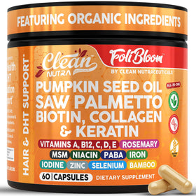 Clean Nutraceuticals Gélules Huile de Graines de Citrouille 60 capsules vue de face