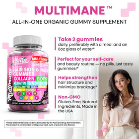 Clean Nutraceuticals Gummies Biotine Collagène Kératine 440g avec d'autres produits de santé
