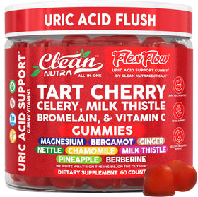 Clean Nutraceuticals Gummies Cerise Acide Urique 60 Gummies vue de face