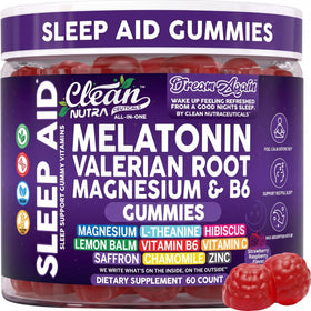Clean Nutraceuticals Gummies de Mélatonine 10mg boîte vue de face
