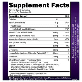 Clean Nutraceuticals Gummies de Mélatonine 10mg goût framboise