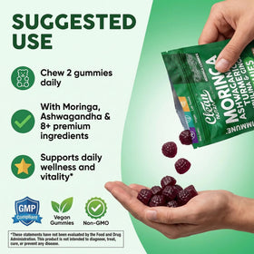 Clean Nutraceuticals Gummies Moringa 222g - composition des gummies